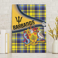 Barbados Celtic Festival Canvas Wall Art Yellow Blue Tartan Zipper Stylized