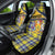 Barbados Celtic Festival Car Seat Cover Yellow Blue Tartan Zipper Stylized