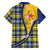 Barbados Celtic Festival Hawaiian Shirt Yellow Blue Tartan Zipper Stylized