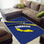 Curacao Flag Day Area Rug Korsou Map Simple Style