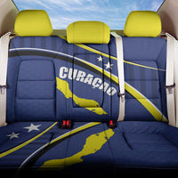 Curacao Flag Day Back Car Seat Cover Korsou Map Simple Style