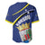 Curacao Flag Day Baseball Jersey Korsou Map Simple Style