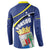 Curacao Flag Day Button Sweatshirt Korsou Map Simple Style