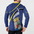 Curacao Flag Day Button Sweatshirt Korsou Map Simple Style
