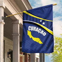 Curacao Flag Day Garden Flag Korsou Map Simple Style