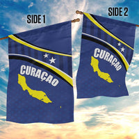 Curacao Flag Day Garden Flag Korsou Map Simple Style