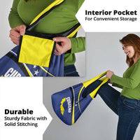 Curacao Flag Day Grocery Bag Korsou Map Simple Style