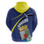 Curacao Flag Day Hoodie Korsou Map Simple Style