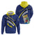 Curacao Flag Day Hoodie Korsou Map Simple Style