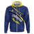Curacao Flag Day Hoodie Korsou Map Simple Style