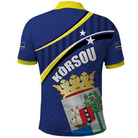 Curacao Flag Day Polo Shirt Korsou Map Simple Style