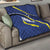 Curacao Flag Day Quilt Korsou Map Simple Style