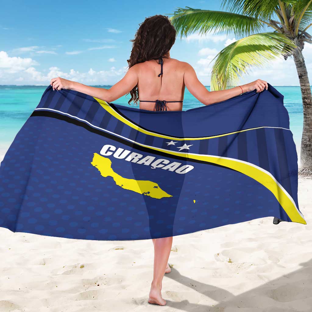 Curacao Flag Day Sarong Korsou Map Simple Style