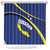 Curacao Flag Day Shower Curtain Korsou Map Simple Style