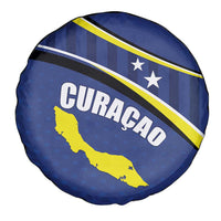 Curacao Flag Day Spare Tire Cover Korsou Map Simple Style