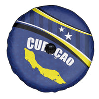Curacao Flag Day Spare Tire Cover Korsou Map Simple Style