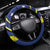 Curacao Flag Day Steering Wheel Cover Korsou Map Simple Style