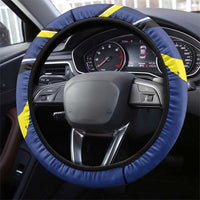 Curacao Flag Day Steering Wheel Cover Korsou Map Simple Style