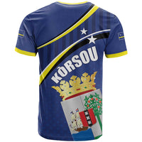 Curacao Flag Day T Shirt Korsou Map Simple Style