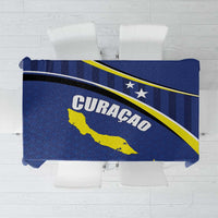Curacao Flag Day Tablecloth Korsou Map Simple Style