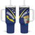 Curacao Flag Day Tumbler With Handle Korsou Map Simple Style