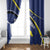 Curacao Flag Day Window Curtain Korsou Map Simple Style