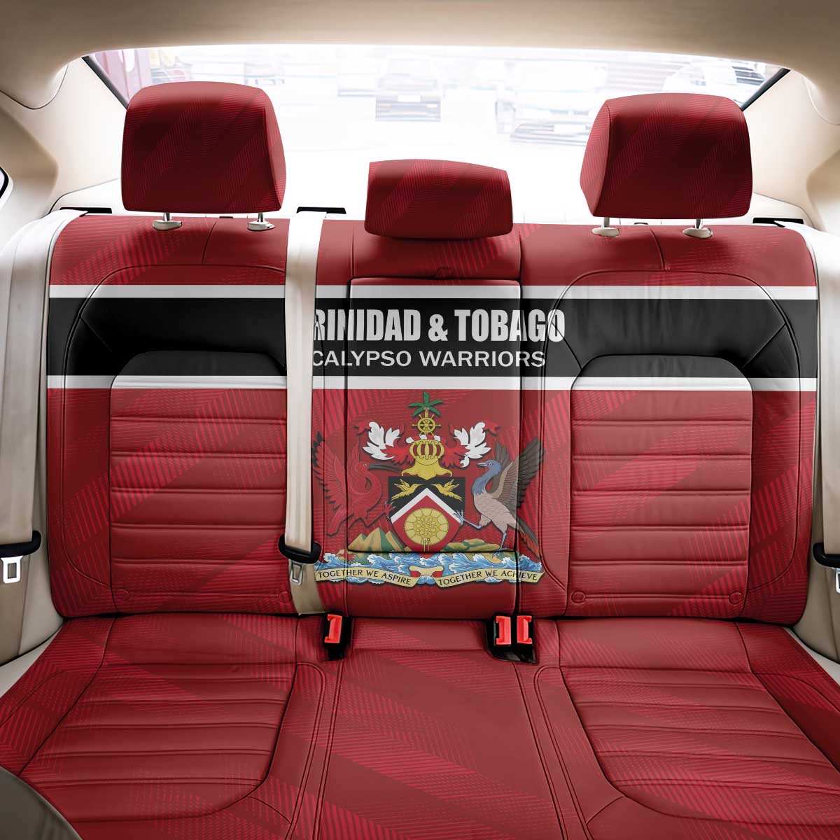 Trinidad and Tobago Rugby Back Car Seat Cover Come On Calypso Warriors