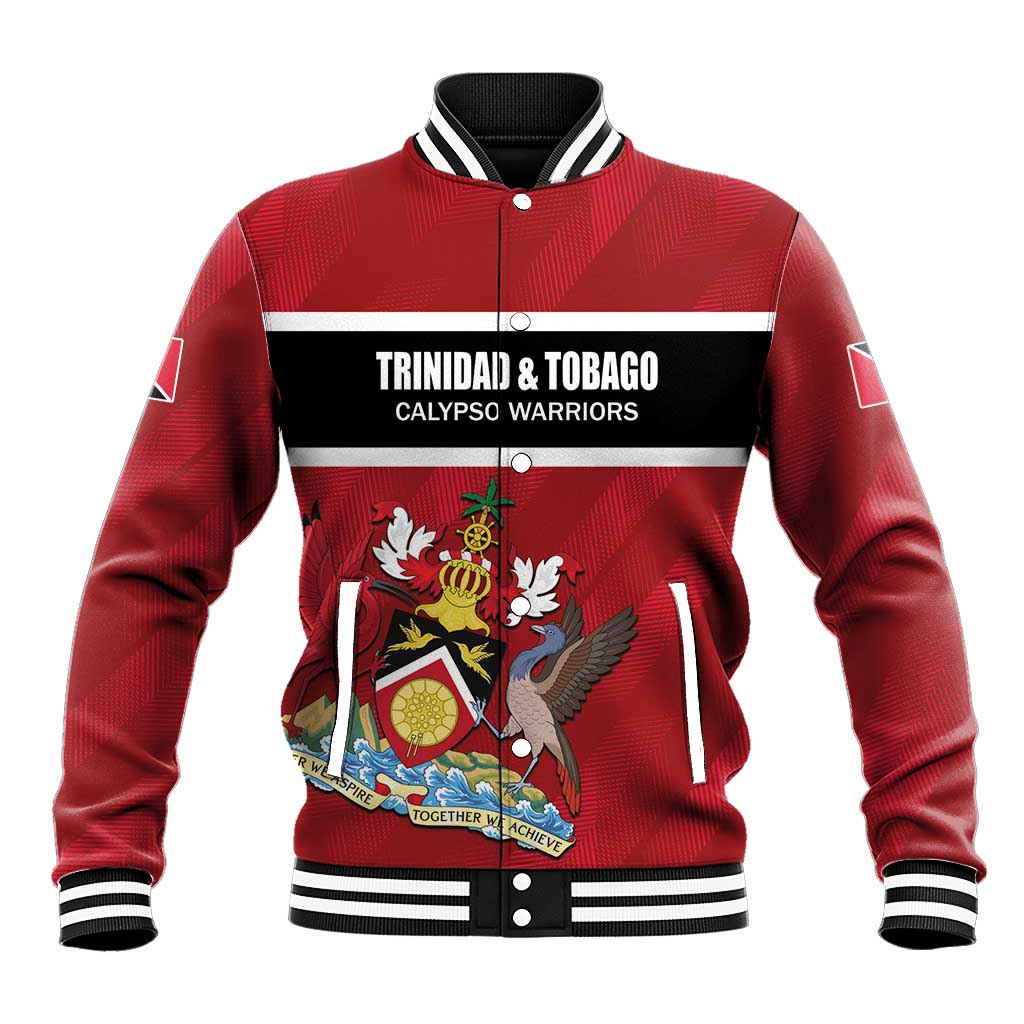 Custom Trinidad and Tobago Rugby Baseball Jacket Come On Calypso Warriors