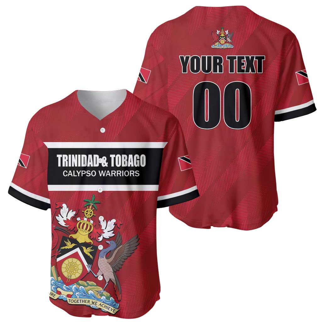 Custom Trinidad and Tobago Rugby Baseball Jersey Come On Calypso Warriors