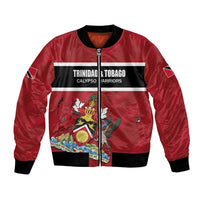 Custom Trinidad and Tobago Rugby Bomber Jacket Come On Calypso Warriors