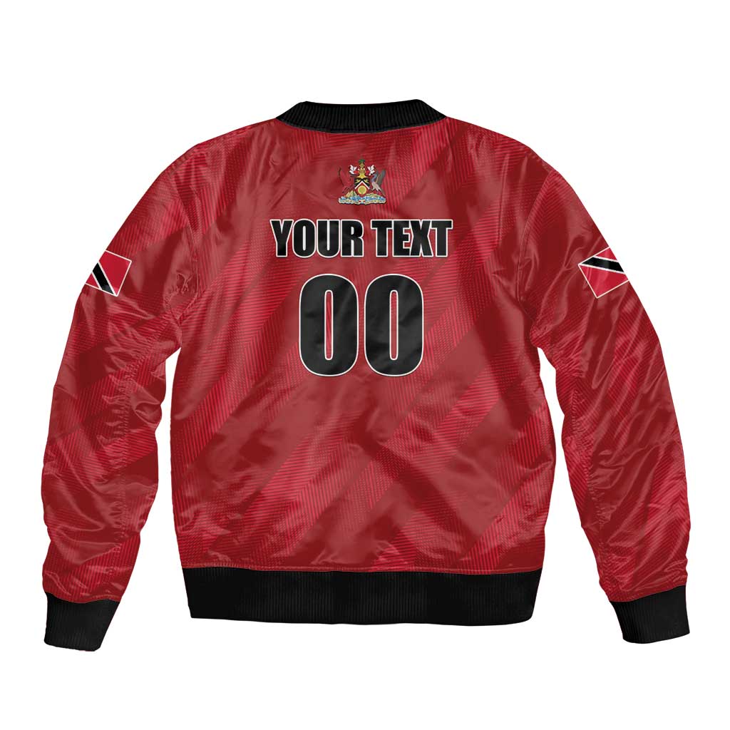 Custom Trinidad and Tobago Rugby Bomber Jacket Come On Calypso Warriors