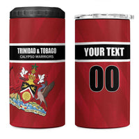 Custom Trinidad and Tobago Rugby 4 in 1 Can Cooler Tumbler Come On Calypso Warriors