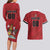 Custom Trinidad and Tobago Rugby Couples Matching Long Sleeve Bodycon Dress and Hawaiian Shirt Come On Calypso Warriors