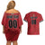 Custom Trinidad and Tobago Rugby Couples Matching Off Shoulder Short Dress and Hawaiian Shirt Come On Calypso Warriors