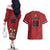 Custom Trinidad and Tobago Rugby Couples Matching Off The Shoulder Long Sleeve Dress and Hawaiian Shirt Come On Calypso Warriors