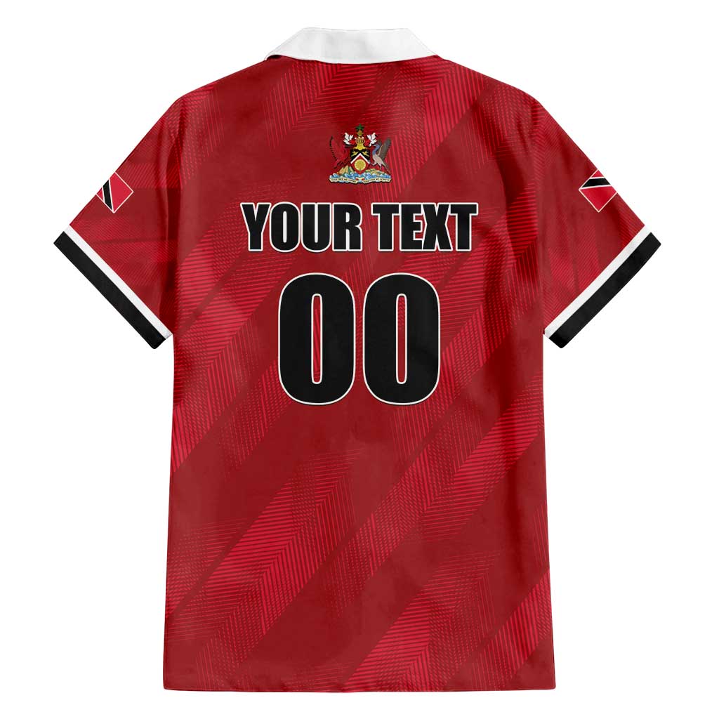 Custom Trinidad and Tobago Rugby Family Matching Long Sleeve Bodycon Dress and Hawaiian Shirt Come On Calypso Warriors