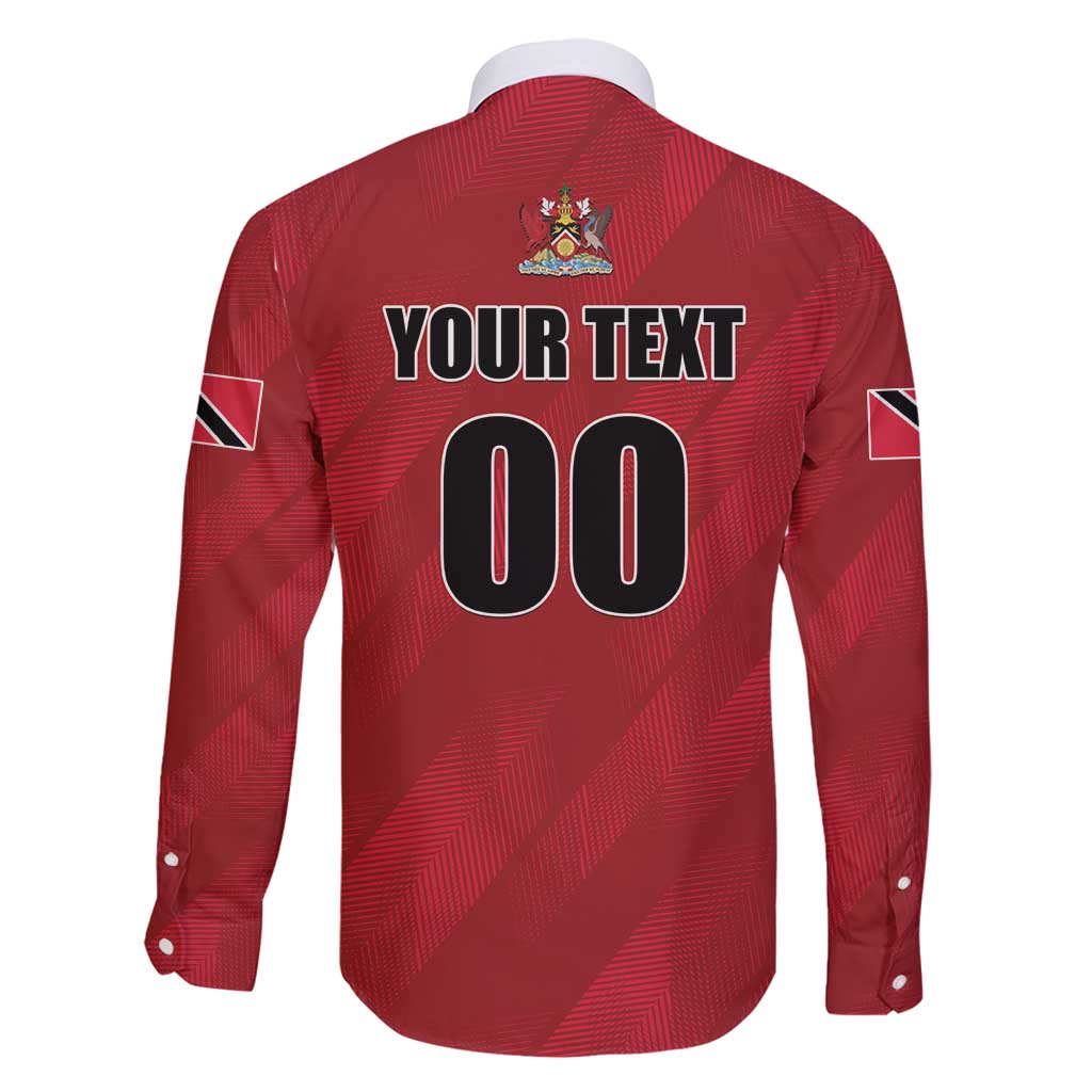 Custom Trinidad and Tobago Rugby Family Matching Long Sleeve Bodycon Dress and Hawaiian Shirt Come On Calypso Warriors