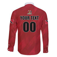 Custom Trinidad and Tobago Rugby Family Matching Long Sleeve Bodycon Dress and Hawaiian Shirt Come On Calypso Warriors