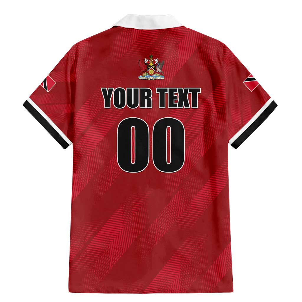 Custom Trinidad and Tobago Rugby Family Matching Mermaid Dress and Hawaiian Shirt Come On Calypso Warriors