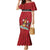 Custom Trinidad and Tobago Rugby Family Matching Mermaid Dress and Hawaiian Shirt Come On Calypso Warriors