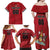 Custom Trinidad and Tobago Rugby Family Matching Off Shoulder Maxi Dress and Hawaiian Shirt Come On Calypso Warriors