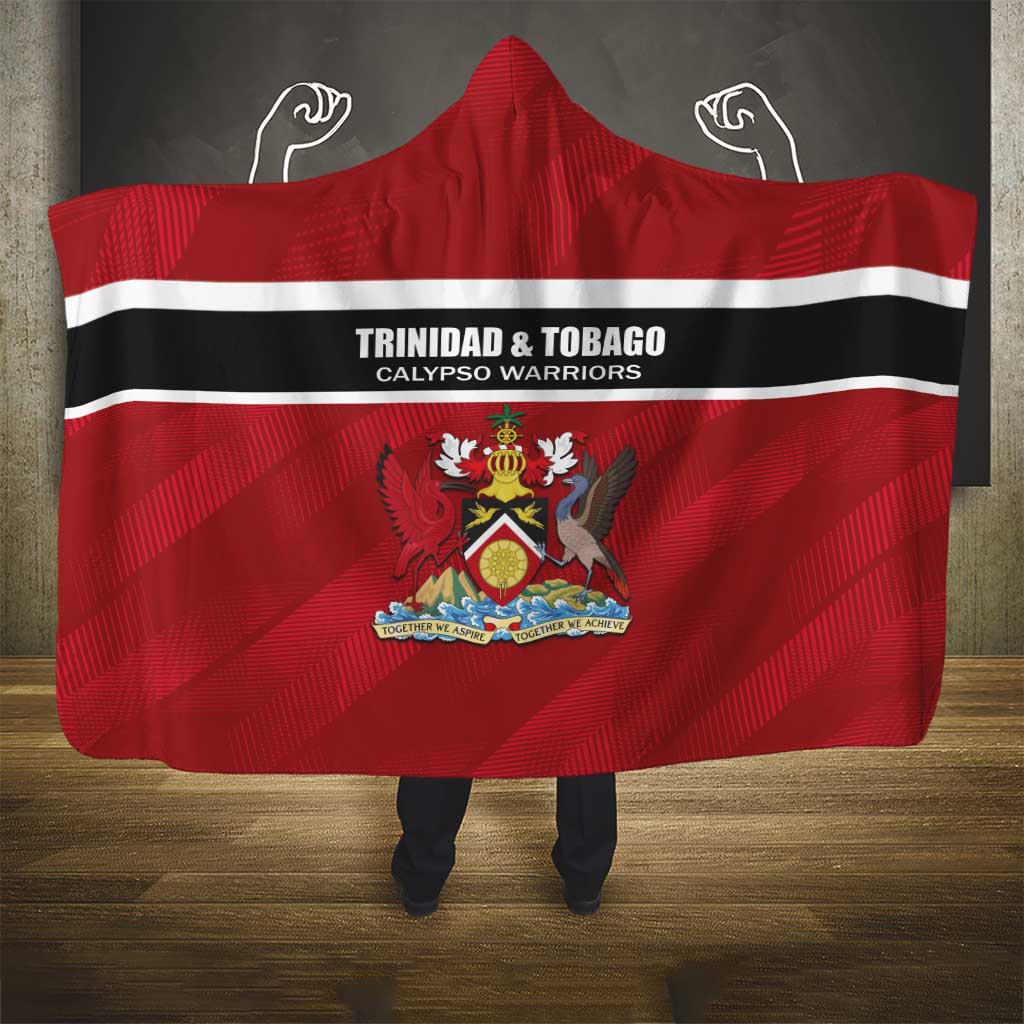 Trinidad and Tobago Rugby Hooded Blanket Come On Calypso Warriors