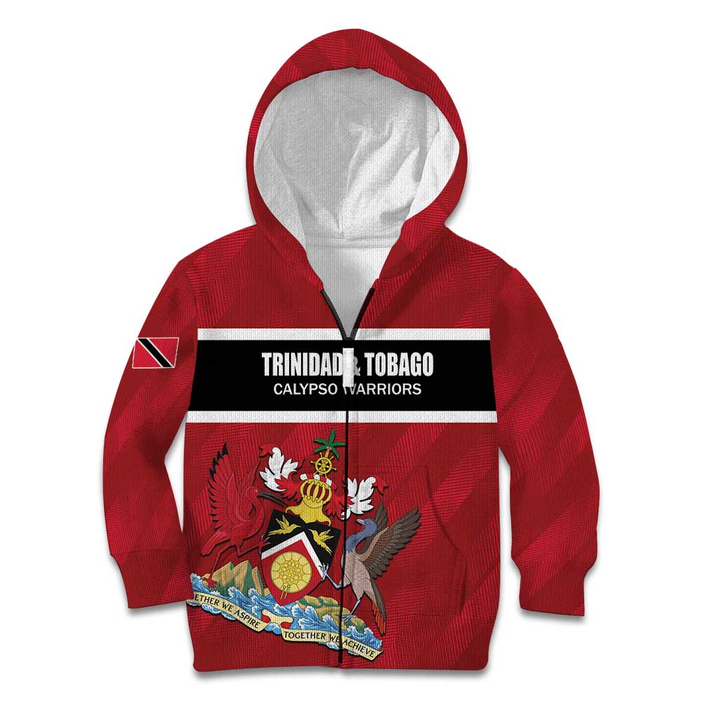 Custom Trinidad and Tobago Rugby Kid Hoodie Come On Calypso Warriors