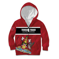 Custom Trinidad and Tobago Rugby Kid Hoodie Come On Calypso Warriors