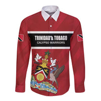 Custom Trinidad and Tobago Rugby Long Sleeve Button Shirt Come On Calypso Warriors