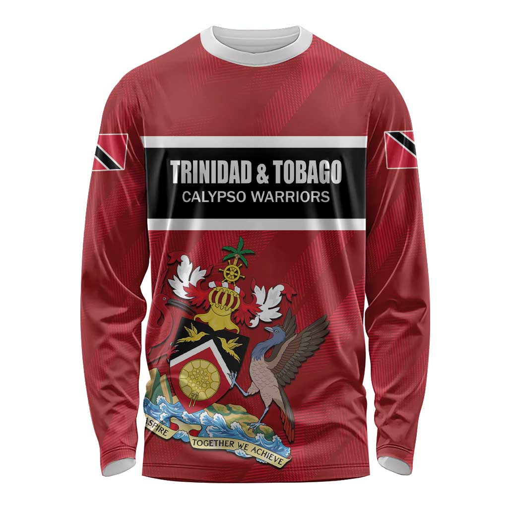 Custom Trinidad and Tobago Rugby Long Sleeve Shirt Come On Calypso Warriors
