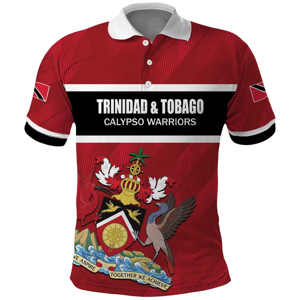Custom Trinidad and Tobago Rugby Polo Shirt Come On Calypso Warriors