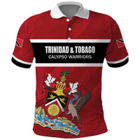 Custom Trinidad and Tobago Rugby Polo Shirt Come On Calypso Warriors