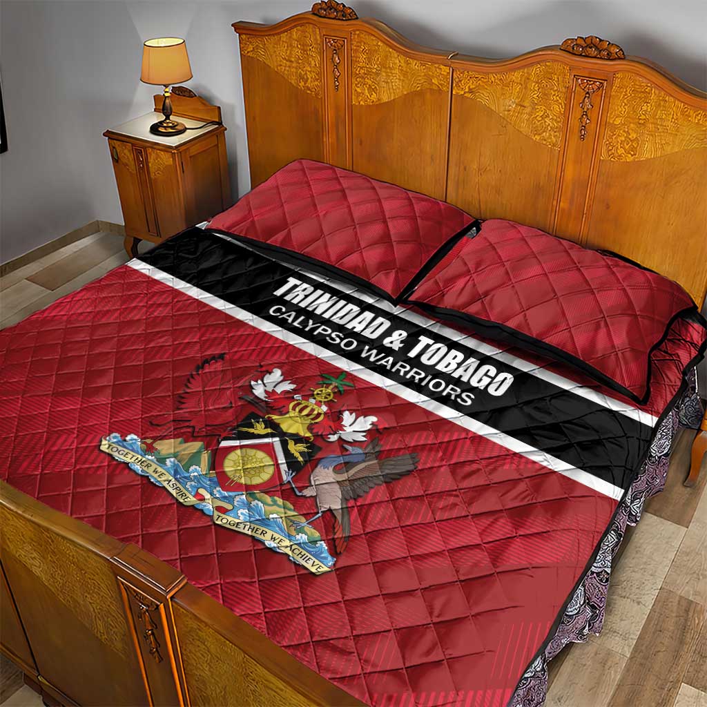 Trinidad and Tobago Rugby Quilt Bed Set Come On Calypso Warriors