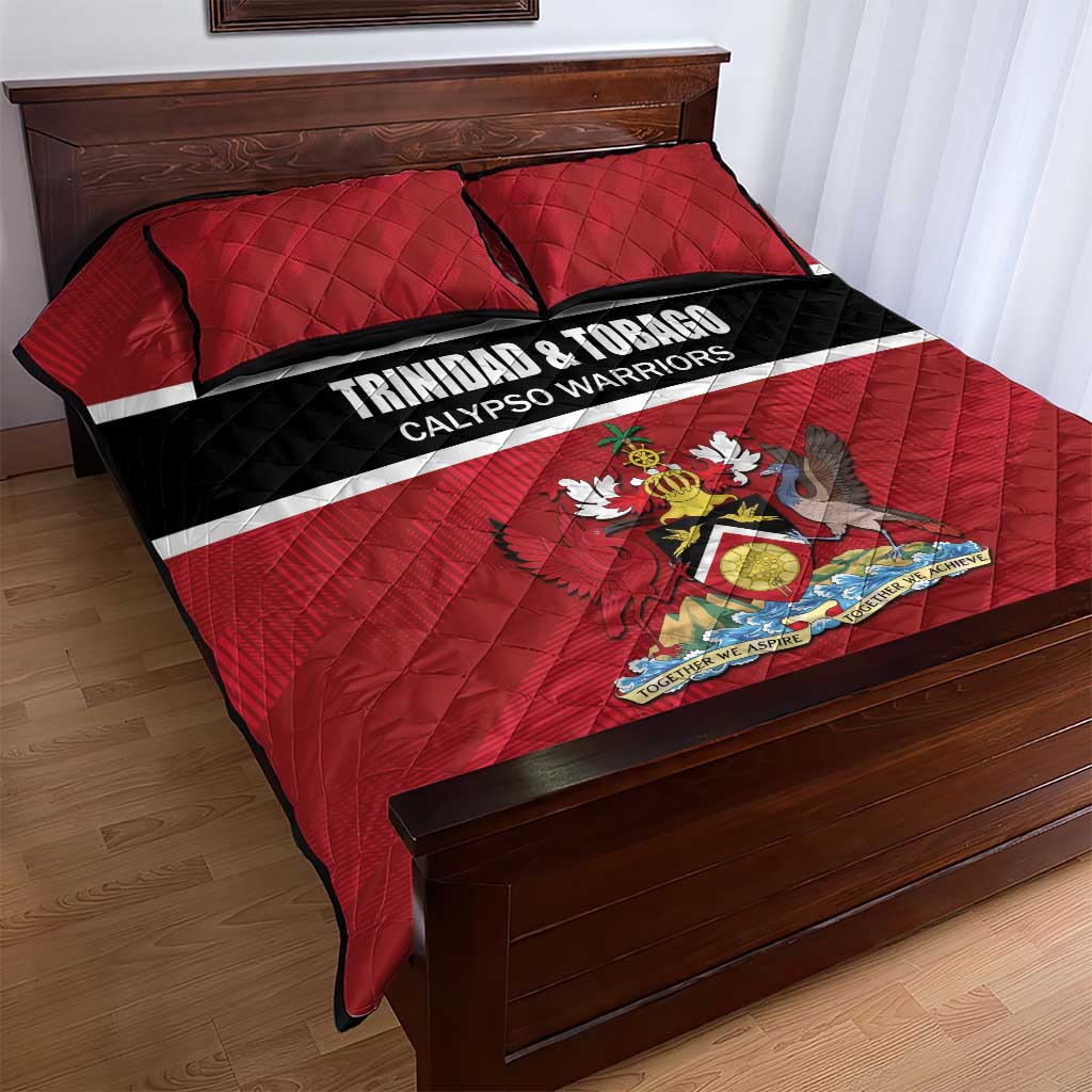 Trinidad and Tobago Rugby Quilt Bed Set Come On Calypso Warriors
